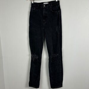 Abercrombie Fitch The 90s Straight Ultra High Rise Curve Love Jeans Size 26 Long